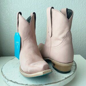 Lane EMMA JANE Womens Cowboy Bootie 8 Western Pink Cowgirl Short Ankle Boots